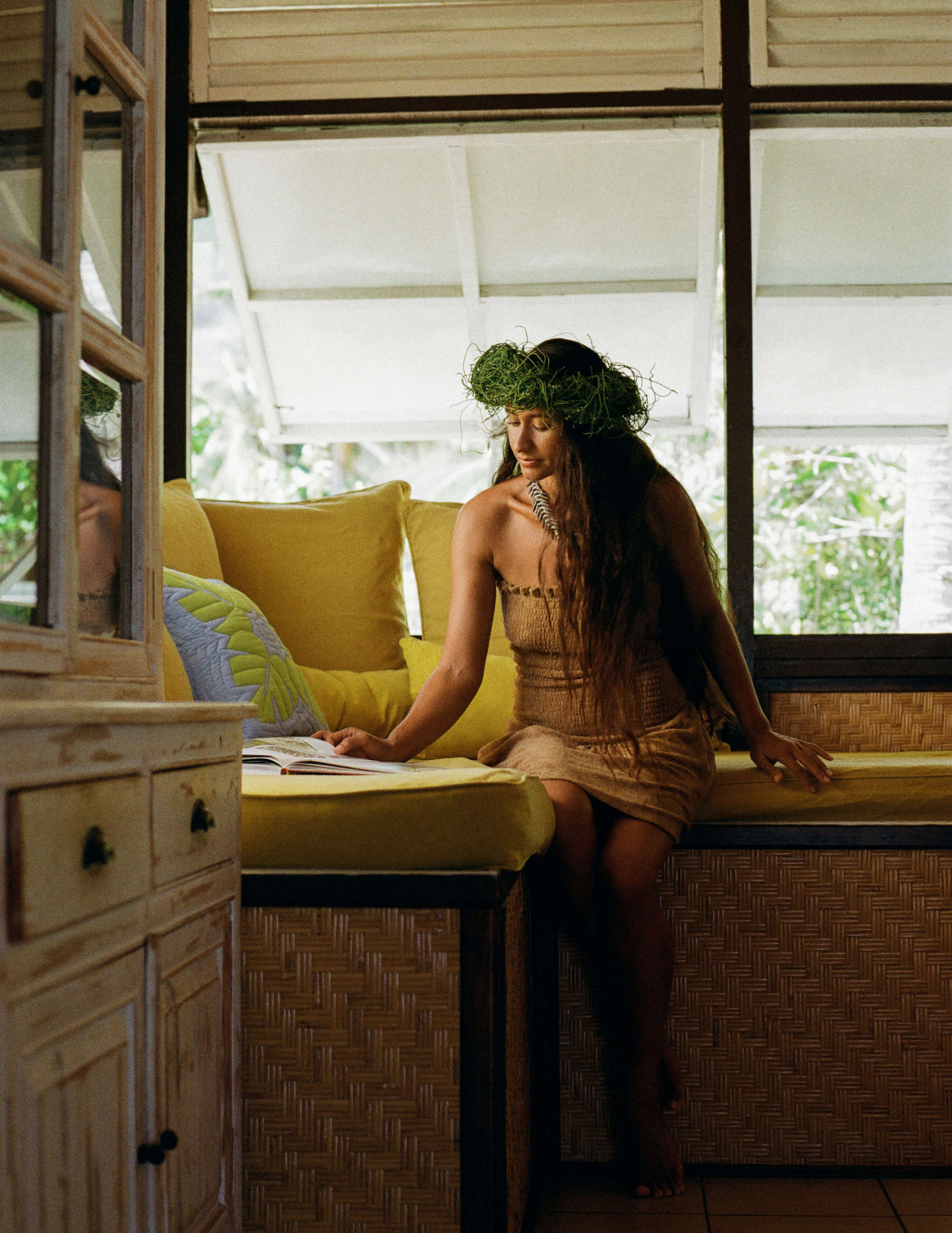 girl reading book