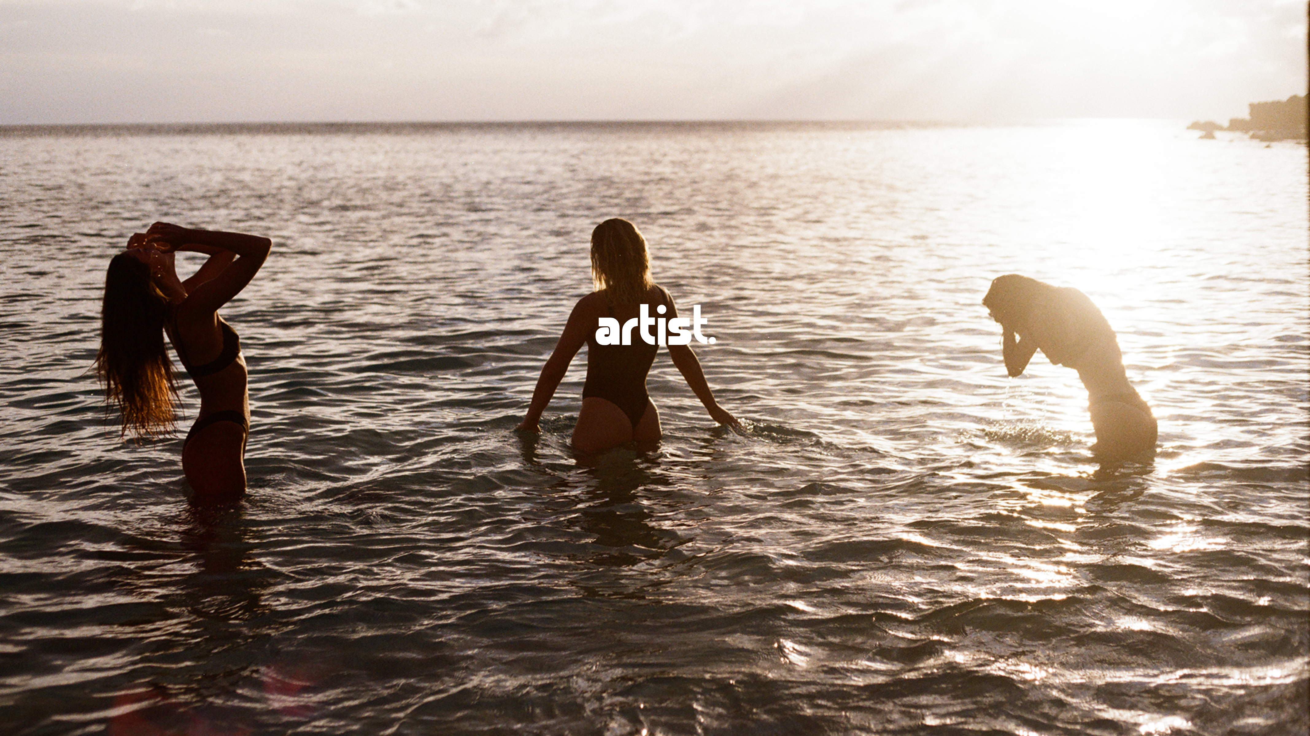 3 girls at golden hour